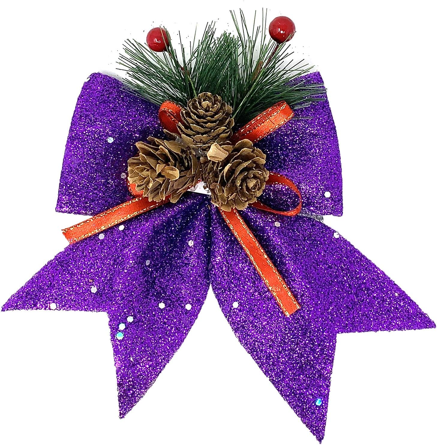 Bows & Ribbons - Allgala Christmas Decorative Bows for Wreath Garland Treetopper Christmas Tree (07