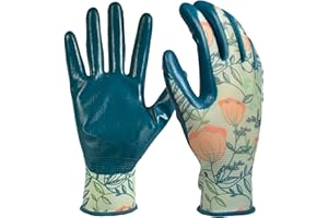 DIGZ Stretch Knit Garden Gloves with Nitrile Coating