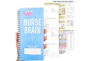 Field Equipt Nurse Essentials Report Notebook for Work & Nursing School Clinical, Notepad Replaces Foldable Nursing Clipboard, RN Student Accessories & Gifts (Tall Size)