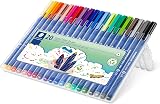 Staedtler Triplus Colour Fibre-Tip Pens 1.0mm Pack of 20 Assorted Colours view 2