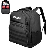DAFISKY Bowling Ball Bag 2 Ball Bowling Backpack | Bowling bag for Single or 2 Balls with Shoes Compartment Fits Up to US Size 15
