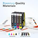 LxTek 603XL Ink Cartridges Black Cyan Magenta Yellow 4 Pack for Epson XP WF view 4