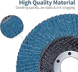 MIDO Professional Abrasive Flap Discs 125mm 20-Pack 40/60/80/120 Grit Type 29 view 4