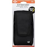 Nite Ize Clip Case Cargo Universal Rugged Phone Holster - Holster for Men's & Women's Belts - Utility Belt Pouch - Phone Accessories - XX-Large, Black