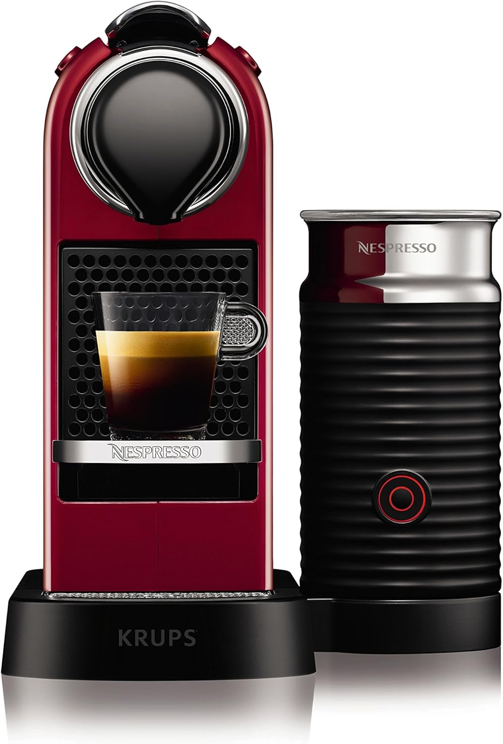 Krups Nespresso Citiz yy2730fd Milk Frother Red Amazon.co