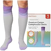 ZenToes Compression Socks for Women & Men, Knee High Socks with Targeted Cushioning