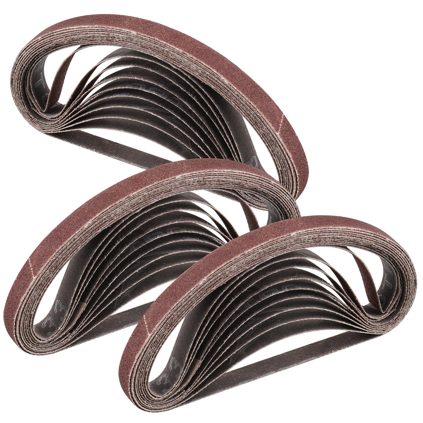 STEBRUAM Sanding Belt 10 x 330 mm,30PCS 80 Grit