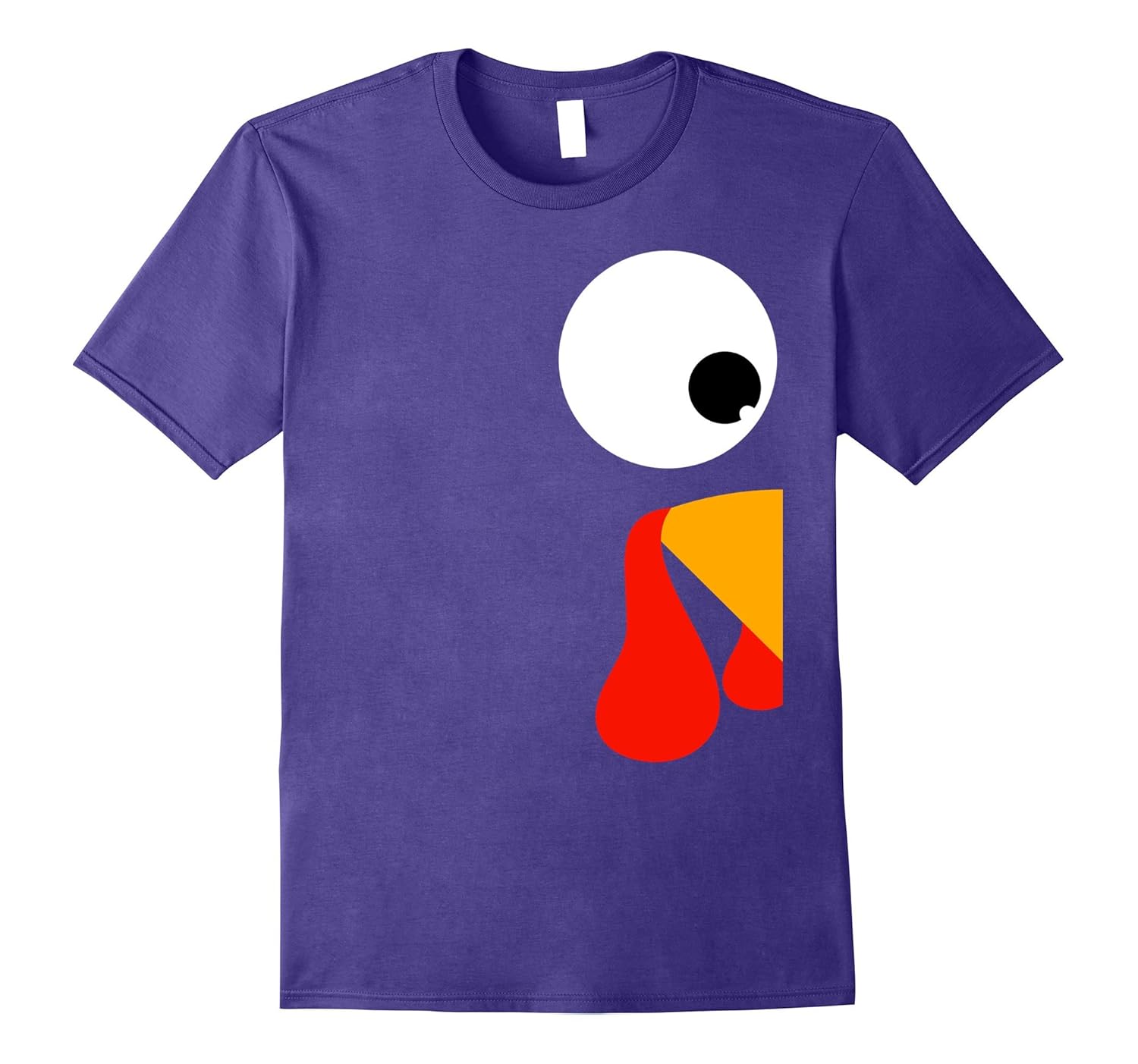 Turkey Face Funny T-Shirt for Couple and Twins Thanksgiving-Rose