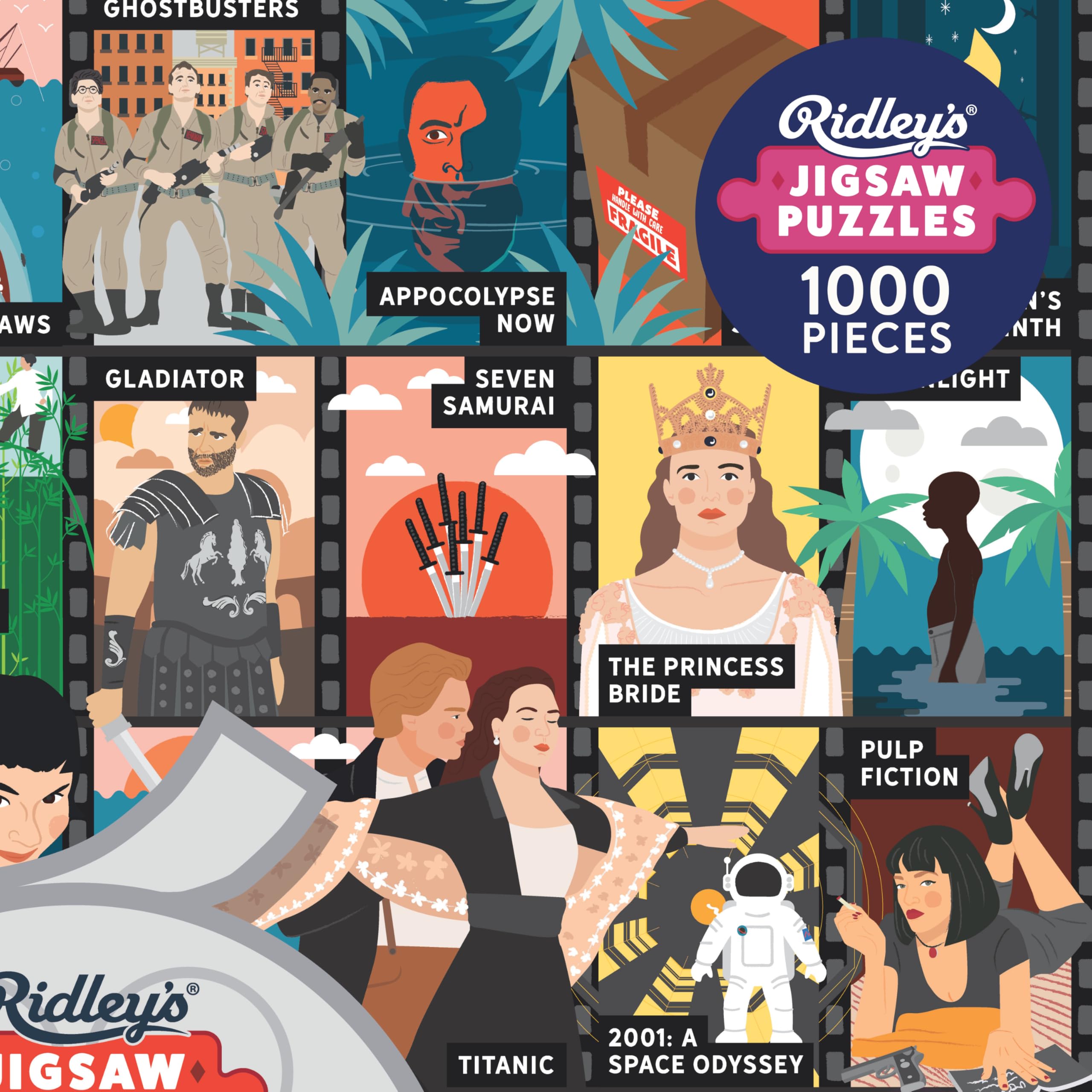 Ridley’s | 50 Must-Watch Movies Bucket List (1,000 Pieces) | Jigsaw Puzzle | Ages 14+ | 1+ Players