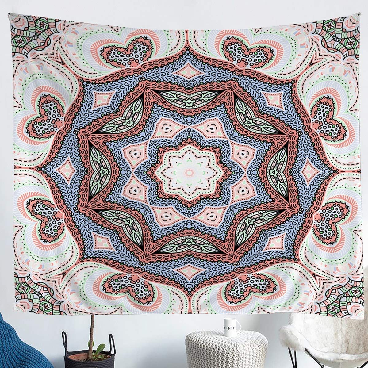 Feelyou Mandala Tapestries Wall Hanging for Boys Girls
