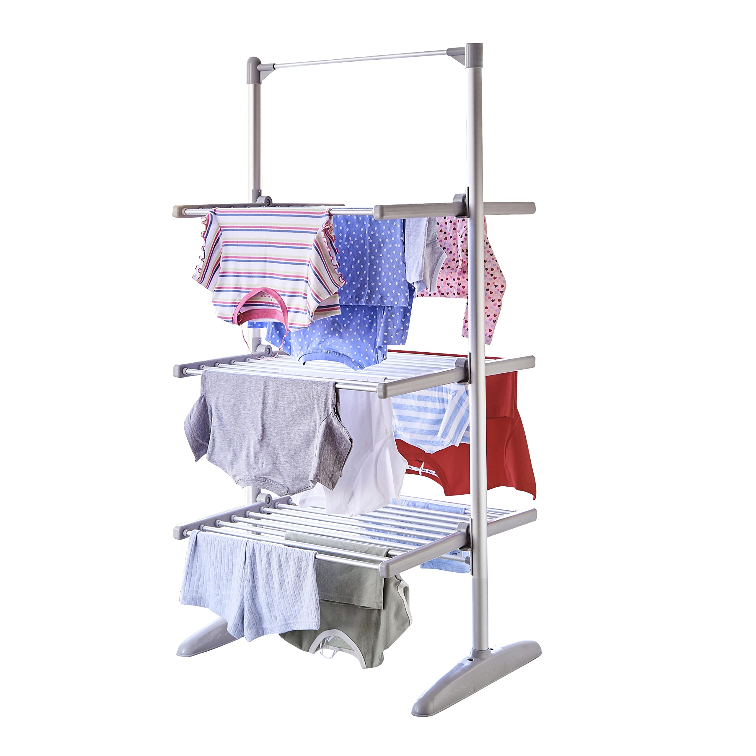 Neo XL Large Indoor Electric 3 Tier Airer Folding Foldable Laundry Clothes Horse Portable Heated Rail Rack Dryer Cover 36 Rails 147 cm…