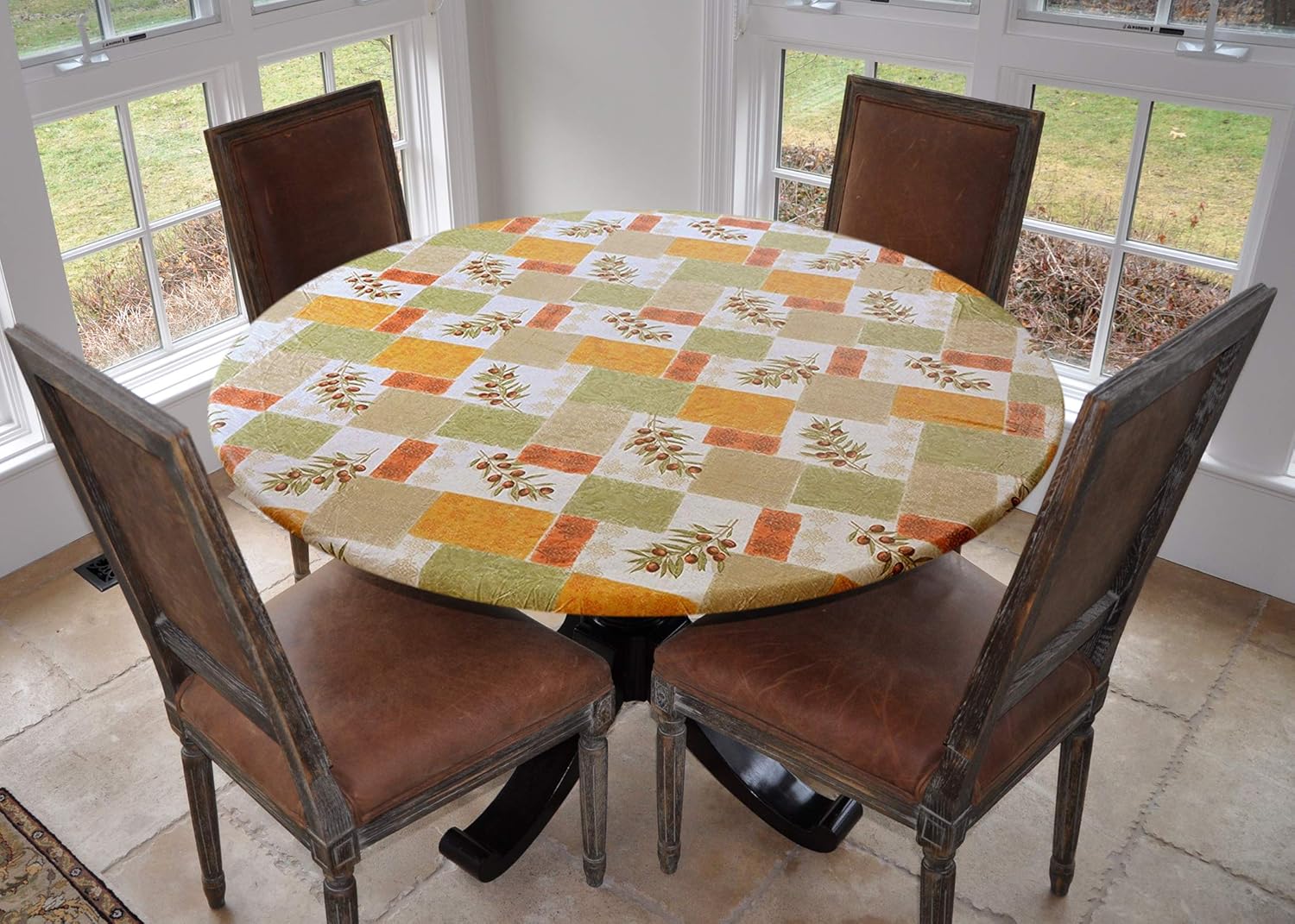 Best fall round table cloth