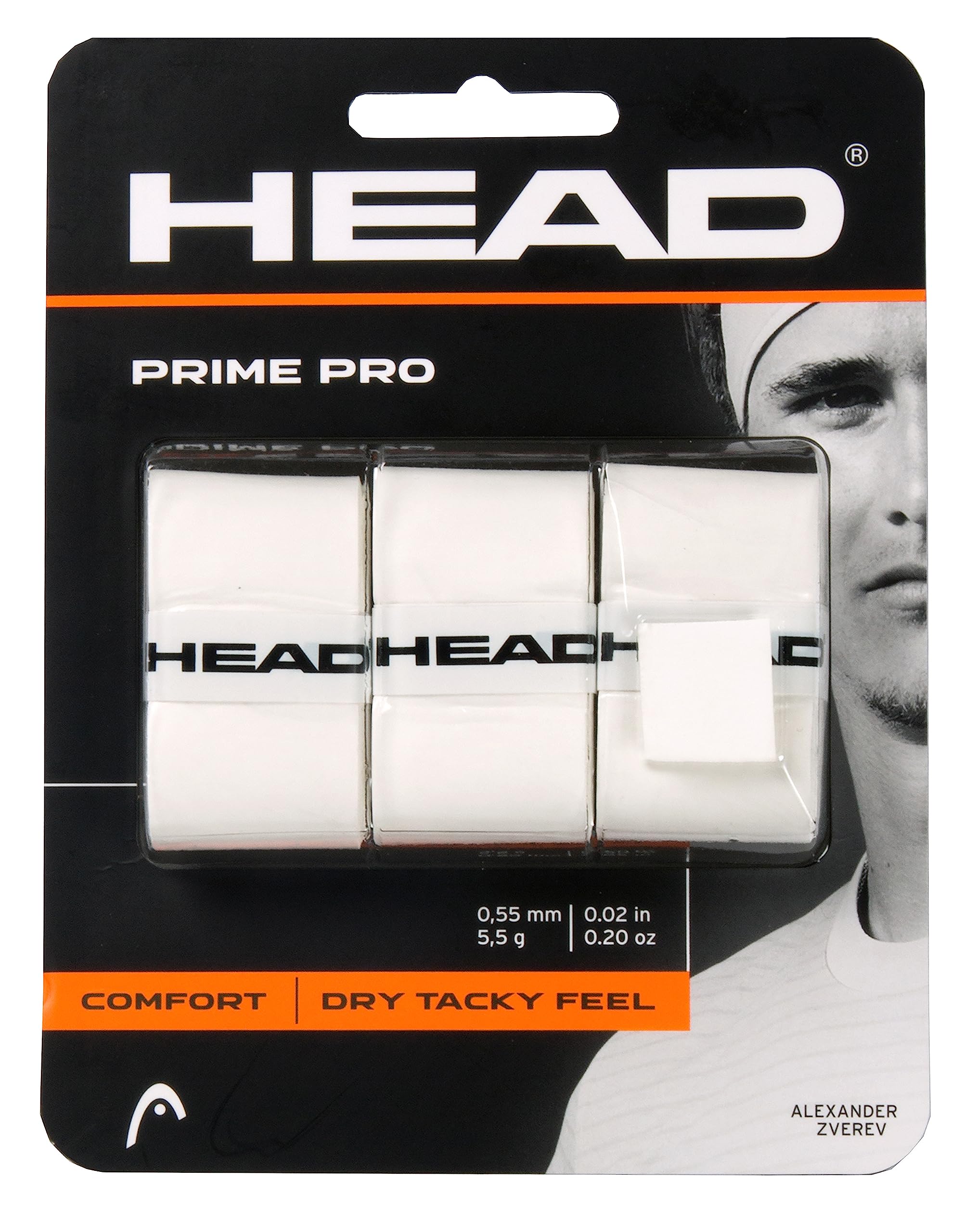 Prime Pro 3pc overgrip, White
