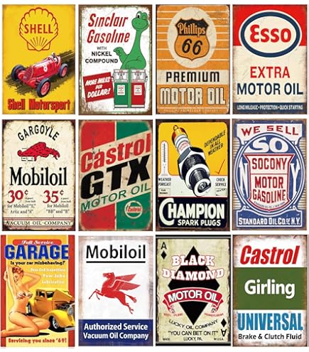 Amazon.com: Victory Vintage Signs Mobil Oil Motor Oil and Gas