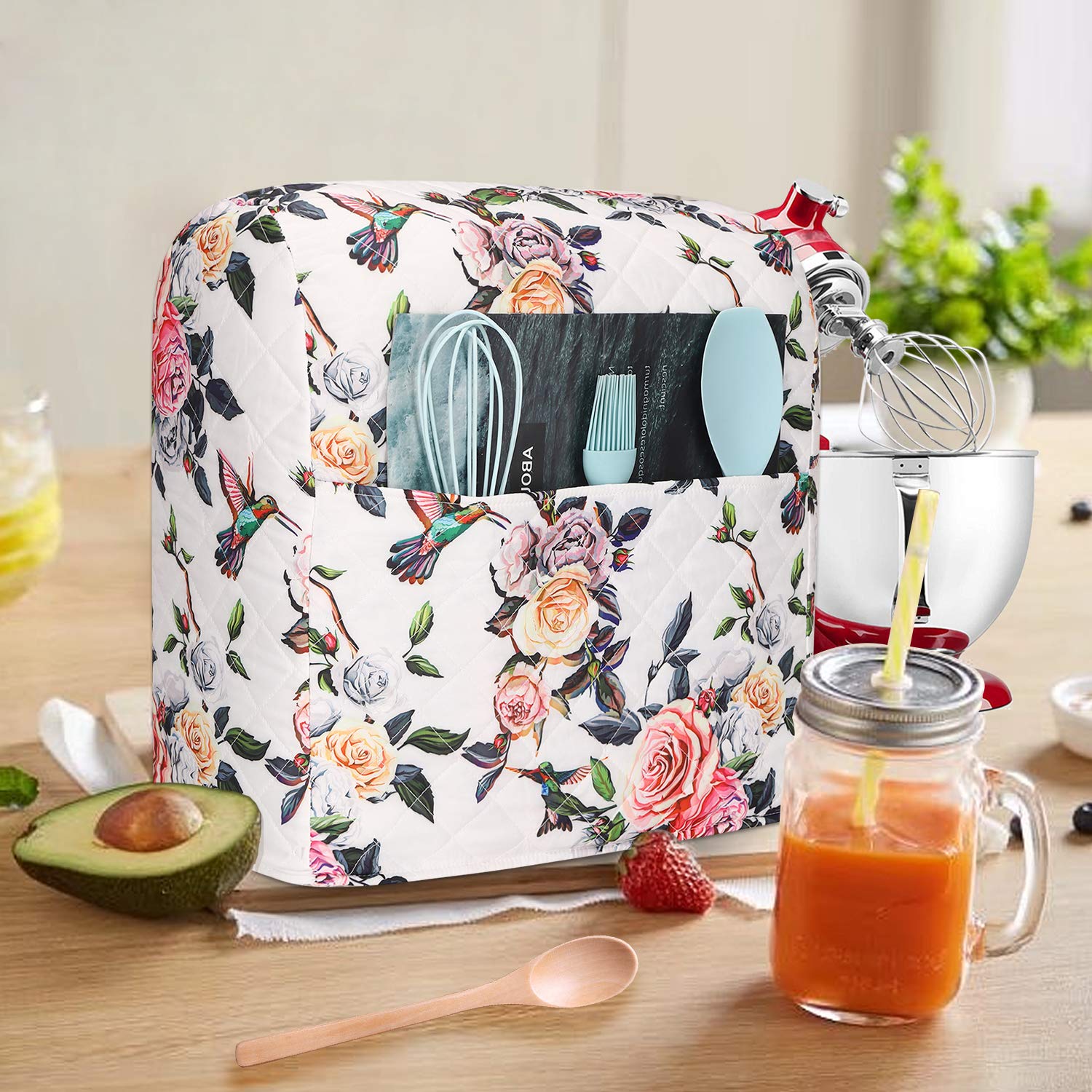 KitchenAid Mixer Cover with Pockets, Fits 5-8 Quart KitchenAid Mixers