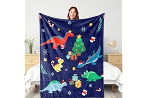 IMUKU Dinosaur Blanket for Boys Girls Dino Lovers Birthday Gifts for Kids Dino Baby Blanket for Thanksgiving 50x60 inches