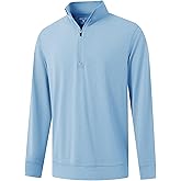 M MAELREG Quarter Zip Pullover Men Moisture Wicking Performance Heather Midlayer Golf 1/4 Zip Pullover Mens Sweatshirt