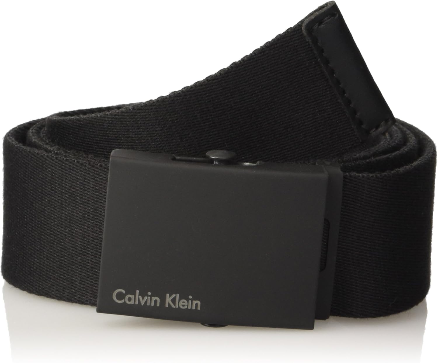 calvin klein canvas plaque belt