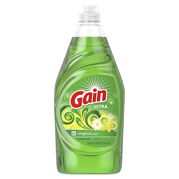 GAIN ULTRA DISHWASHING LIQUID DISH SOAP, ORIGINAL SCENT , 21.6 FL OZ (PACK OF 1)