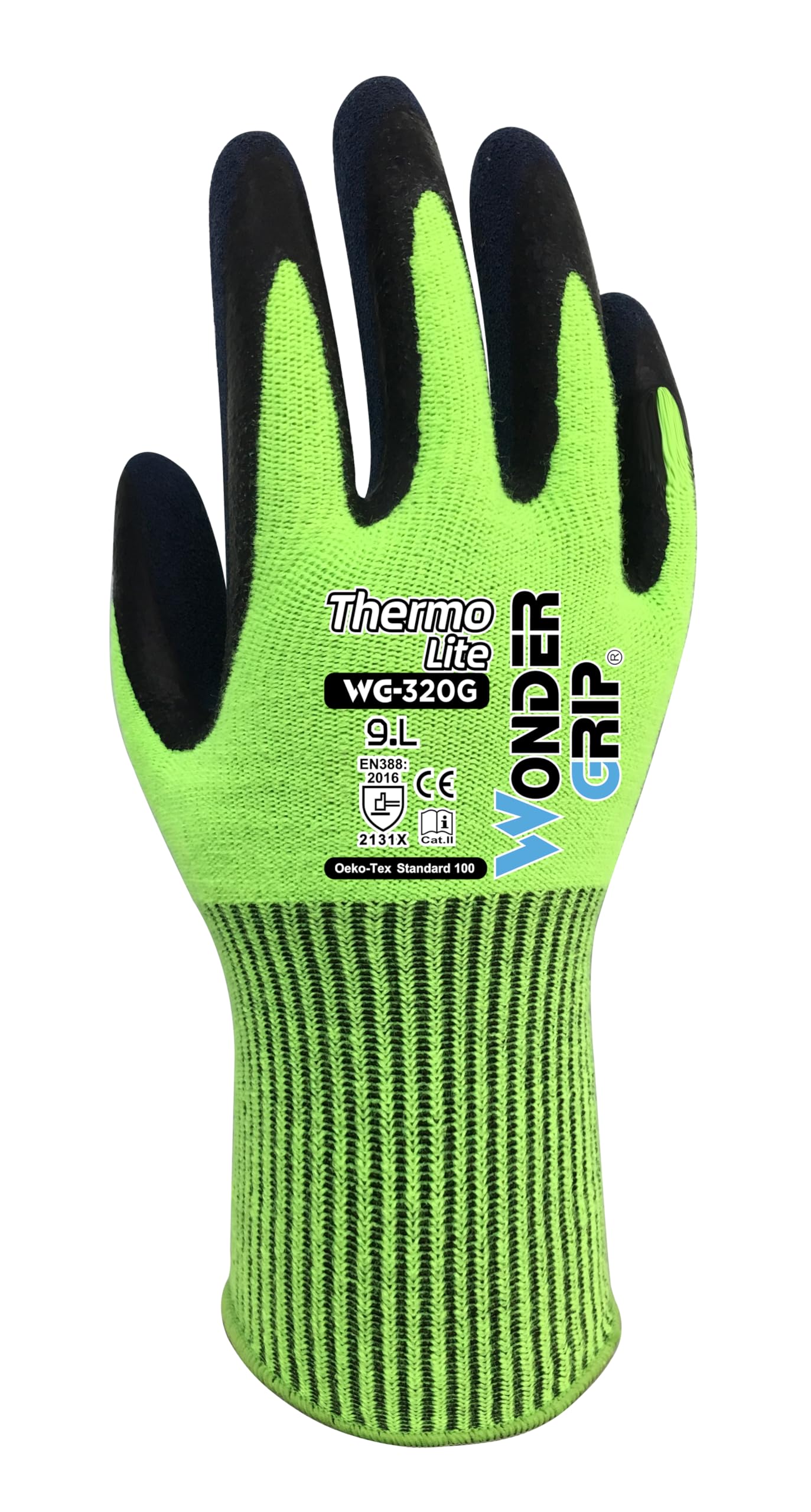 WONDER GRIP Thermo Lite WG-320G Gloves Green 11/XXL, Green, XXL, Green, XXL