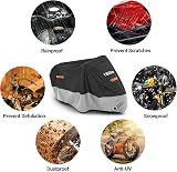 Favoto Motorcycle Cover 104 inch Waterproof 210D Oxford Dust Windproof view 2