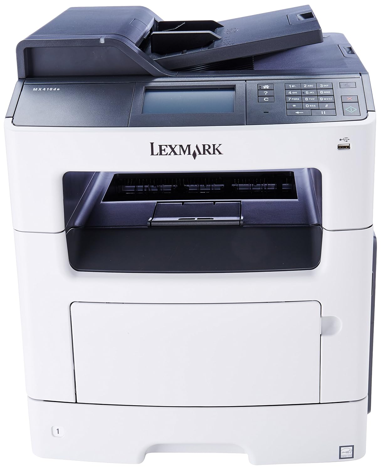 Amazon.com: Lexmark MX410de Monochrome All-In One Laser Printer, Scan,  Copy, Network Ready, Duplex Printing and Professional Features: Electronics