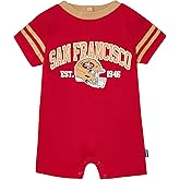 Gerber NFL unisex-baby Nfl Team Short Sleeve Romper
