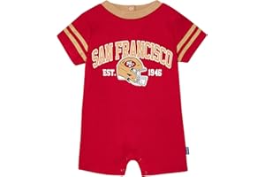 Gerber NFL unisex-baby Nfl Team Short Sleeve Romper