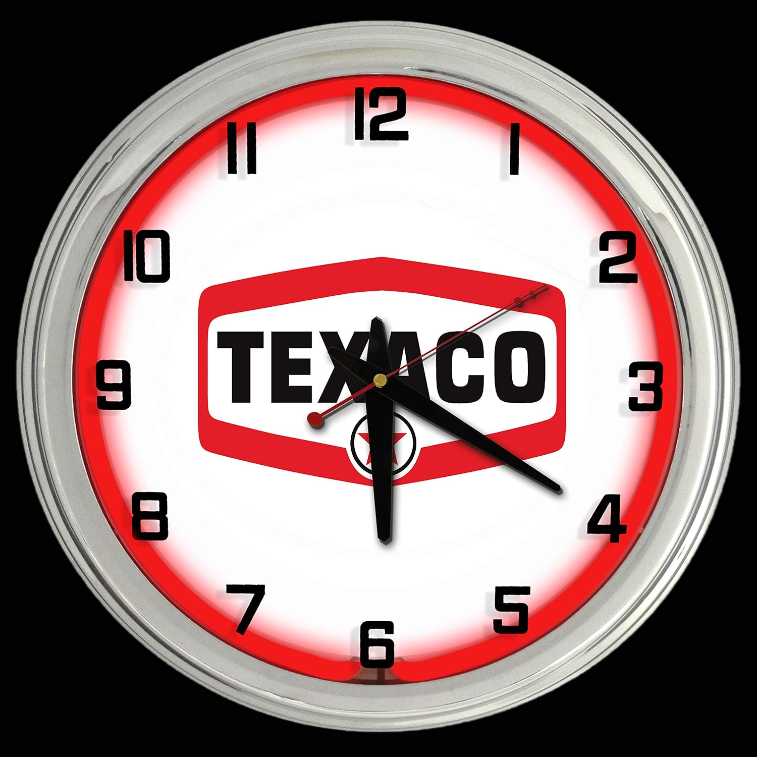 Amazoncom Elg Companies Llc 16 Texaco Gas Sign Red Neon Clock Home Kitchen