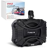 Pyle 10 Inch Subwoofer System - 400 Watts Passive Subwoofer for Marine &amp; Powersports, Quick-Mount, Water Resistant Vehicle System, Weatherproof Housing, Designed for UTVs &amp; Boats