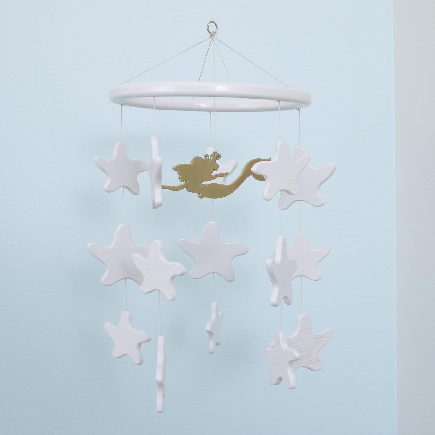 Disney Ariel Sea Princess Ceiling Mobile White Gold Crown Crafts