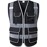 LOHASPRO Safety Vest High Visibility - Mesh Reflective Vest with Pockets for Men & Women - ANSI/ISEA Standards