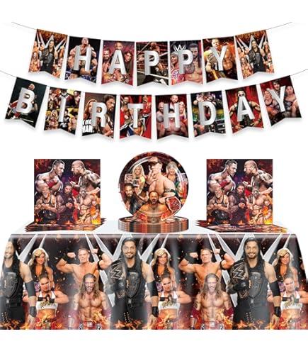 24er Set Wrestlings-Geschenktüten Mit Dankeskarten – Perfekt Für Sportpartys & Geburtstage