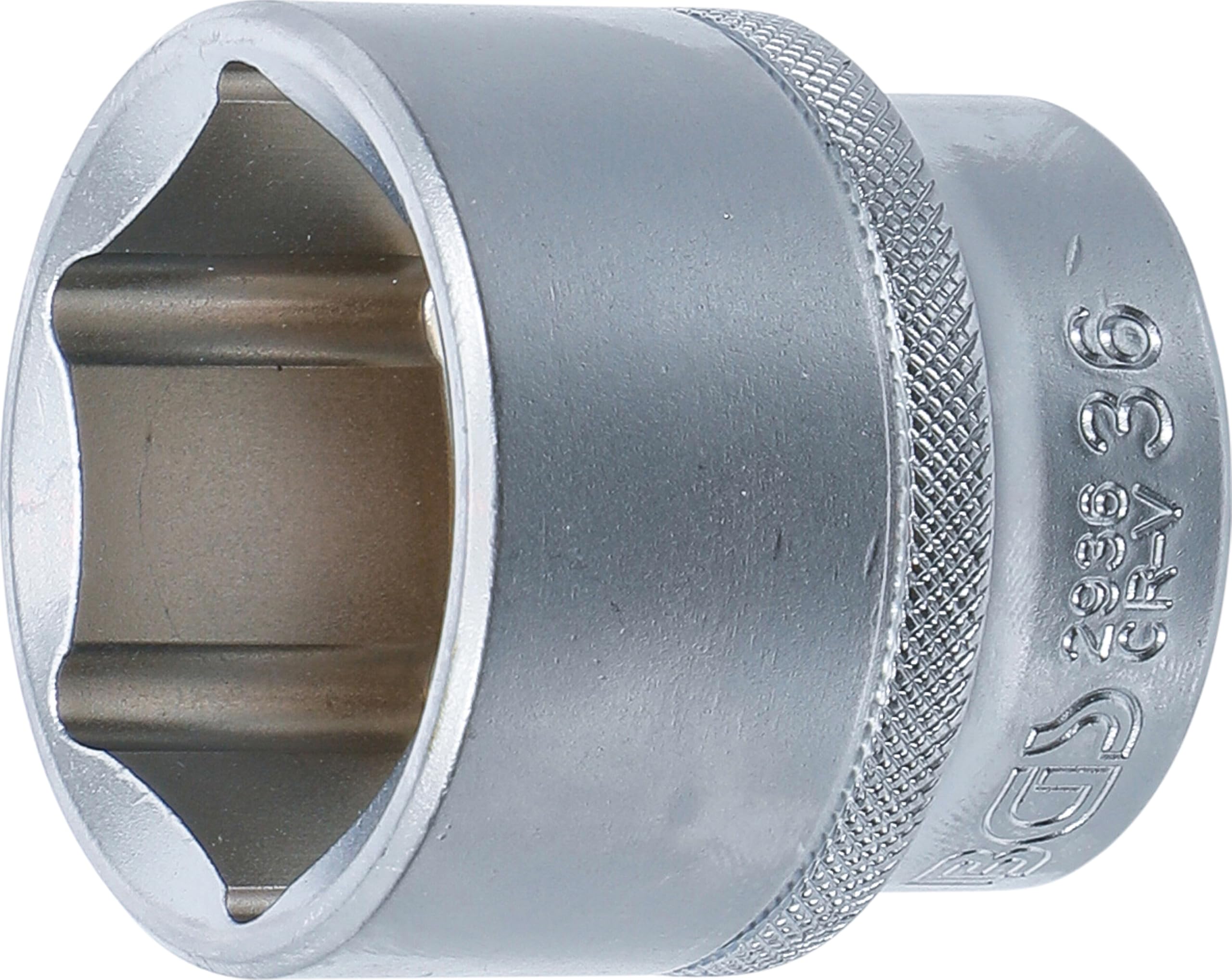 BGS 2936 | Socket, Hexagon | 12.5 mm (1/2") Drive | 36 mm