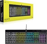 Corsair K55 RGB Pro Membrane Keyboard IP42 Dust Resistant UK Layout QWERTY view 8