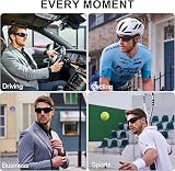 OhO Sunshine T8 Pro Bluetooth Sunglasses Open Ear, UV 100% Polarized Lens view 7
