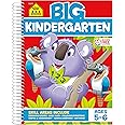 School Zone Big Kindergarten Workbook: 320 Spiral-Bound Pages, Early Reading and Writing, Numbers 0-20, Basic Math, Matching, Story Order, Ages 5-6