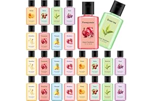 Frienda 24 Pcs Mini Hand Sanitizers Bulk Travel Size 1 Fl oz Scented Hand Sanitizer Pocket for Christmas Stocking Stuffers Women Men Nurse Coworker Teacher Office Gifts Homeless Care Package Supplies