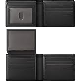 GNDR Wallet For Men RFID Blocking Black Wallets Bifold Faux Leather Card Holder Front Pocket Mens Accessories With Gift Box