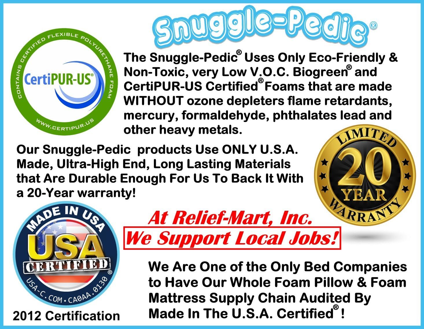 Snuggle-Pedic Zipper Removable Body Pillow Cover Kool-Flow Luxurious Bamboo Material - All USA Made (54 x 20 inch): Home & Kitchen