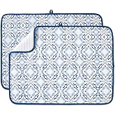 FRESHMINT Dish Drying Mats 2 Pack, 18