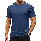MAGCOMSEN Mens Rash Guard Short Sleeve UPF 50+ Sun UV Quick Dry Shirts Workout Swim Running Athletic T-Shirt