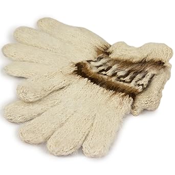 Alpaka-Handschuhe für Erwachsene, in verschiedenen natürlichen Farben erhältlich, Fair Trade und von Hand gestrickt aus Boliv