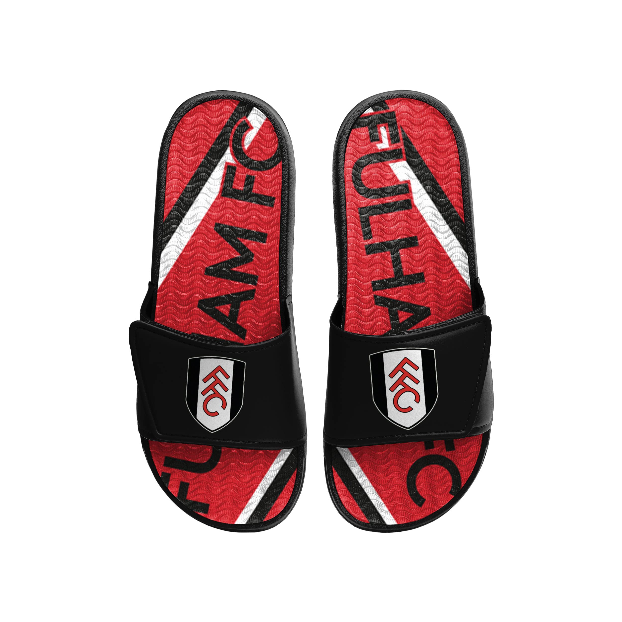 FOCO Championship Football Fulham Fan Mens Size 12/13 Gel Pool Shower Slides