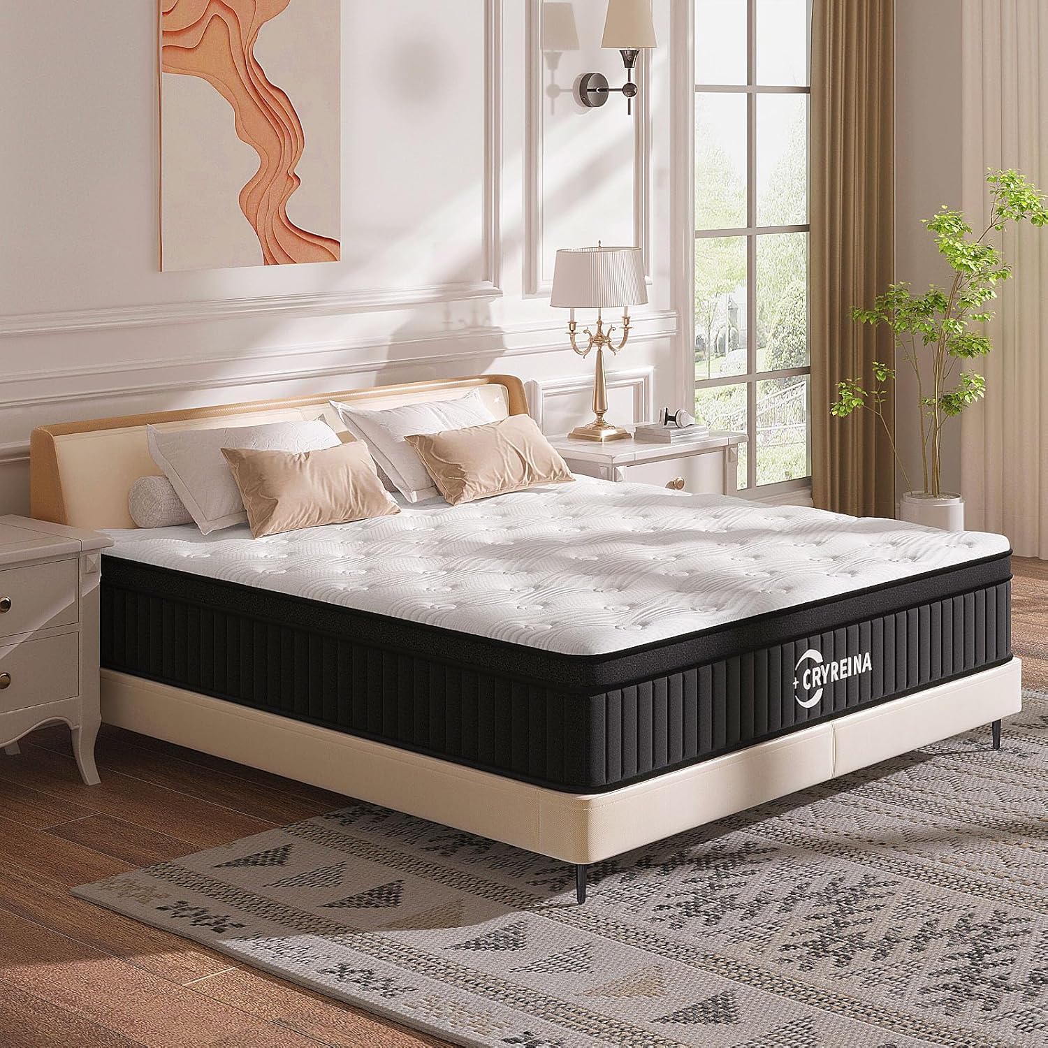 Photo 1 of ** NEW** CRYREINA Queen Mattress, 14 Inch Queen Hybrid Mattress in a Box, Upgrade Individually Pocket Springs, Medium Firm, Pressure Relief, Breathable Comfort and Durable, CertiPUR-US Certified