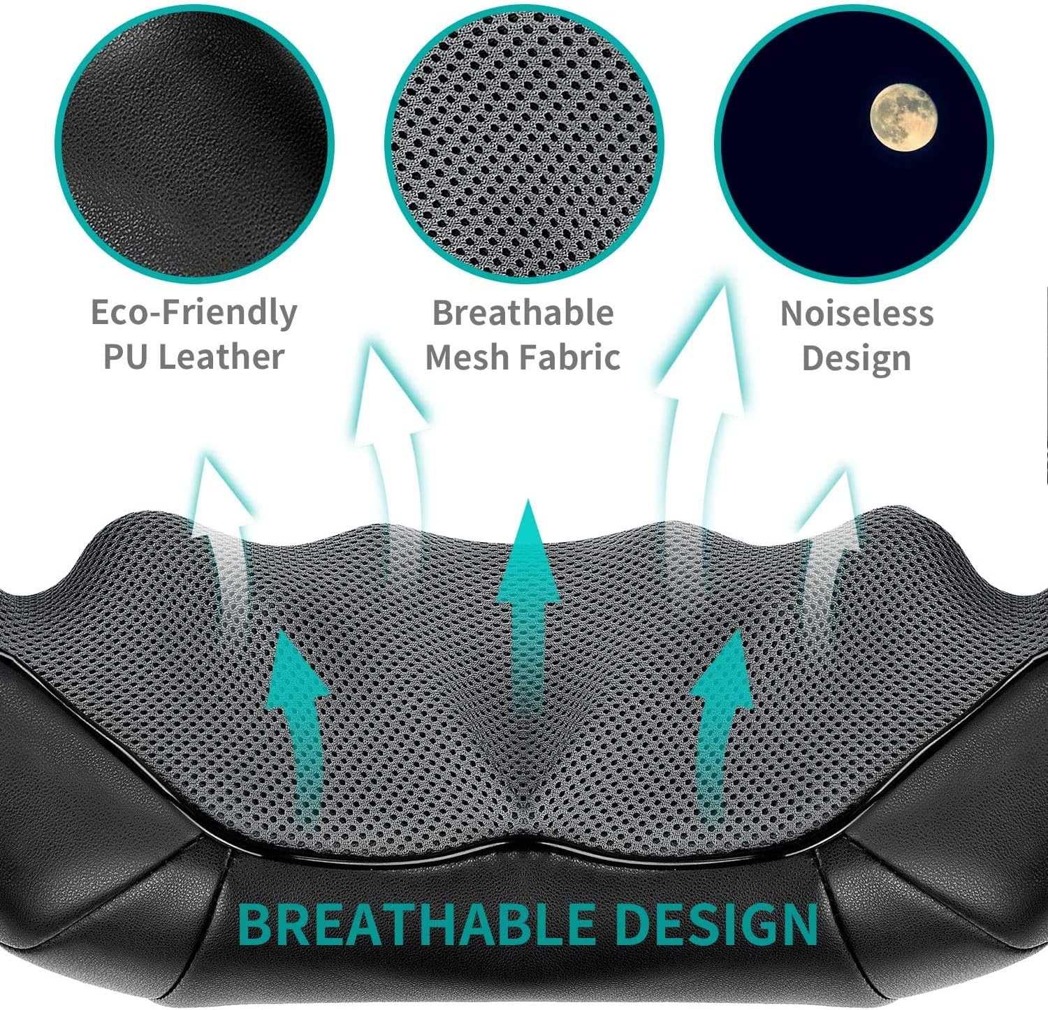 Neck Shoulder Back Massager, Electric Back Massage with Soothing Heat, Deep Tissue 3D Kneading Massage for Shoulder, Leg, Body Muscles Pain Relief Relax at Home, Office, and Car: Health & Personal Care
