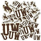 Desert Cactus University of Wyoming Sticker Wyoming Cowboys Vinyl Decal Laptop Water Bottle Car Scrapbook Sheet (Type 1-1)