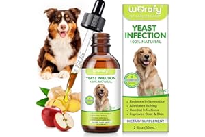 Yeast Infection Treatment for Dogs, Dog Yeast Infection Drops for Dog Skin Itch Relief, Dog Allergy Relief, Dog Yeast Ear Inf
