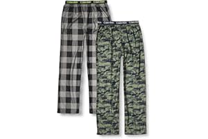 Calvin Klein boys Sleepwear Super Soft Brushed Micro Pajama Pant, 2 PackPajama Bottom