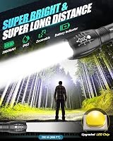 Maxesla Rechargeable LED Torch Set High Lumen 5 Modes IP65 Zoomable view 2